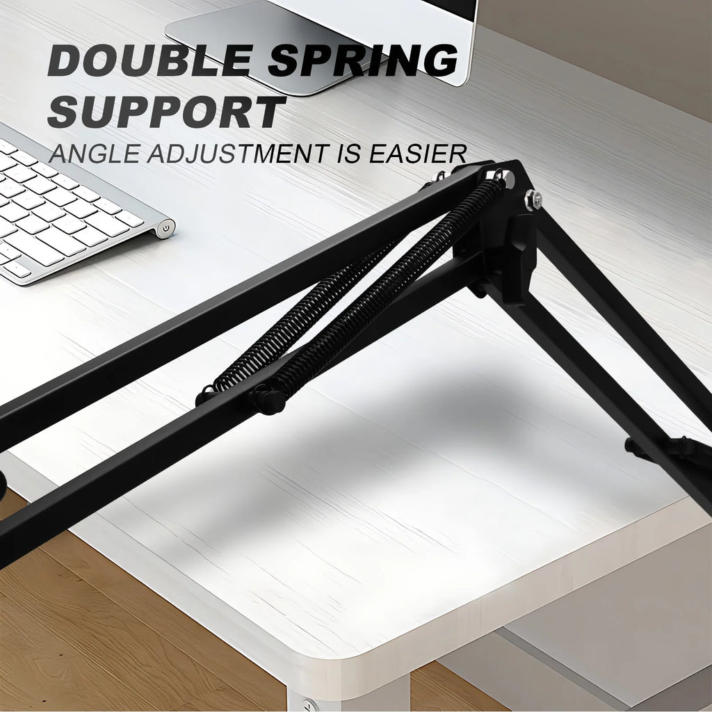 Adjustable Microphone Suspension Boom Scissor Arm Stand for K669 K670 K658 K678 K690,Compact Mic Stand for Broadcasting